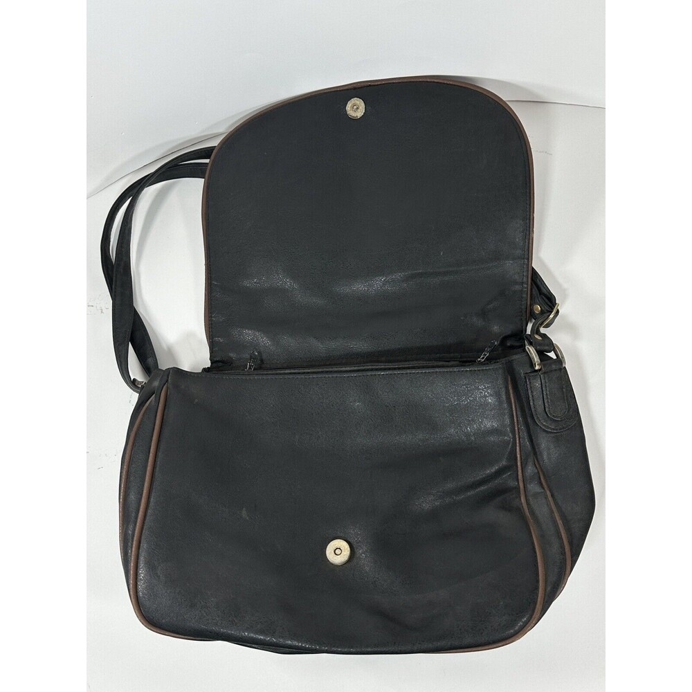 VTG Monte Carlo 1925 Grand Prix de Monaco Messenger Bag Leather 1990s Distressed - Picture 11 of 13